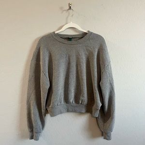 Grey Pullover Sweatshirt